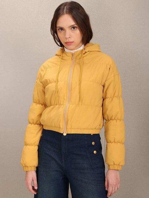 u.s. polo assn. yellow hooded jacket