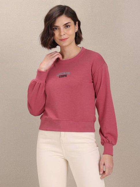 u.s. polo assn. pink pullover