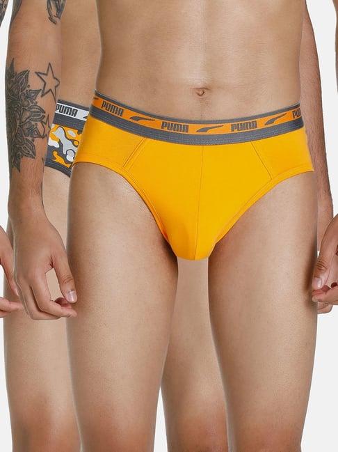 puma multi regular fit printed briefs - pack of 2