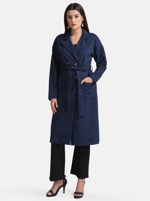 kazo suede trench coat with belt