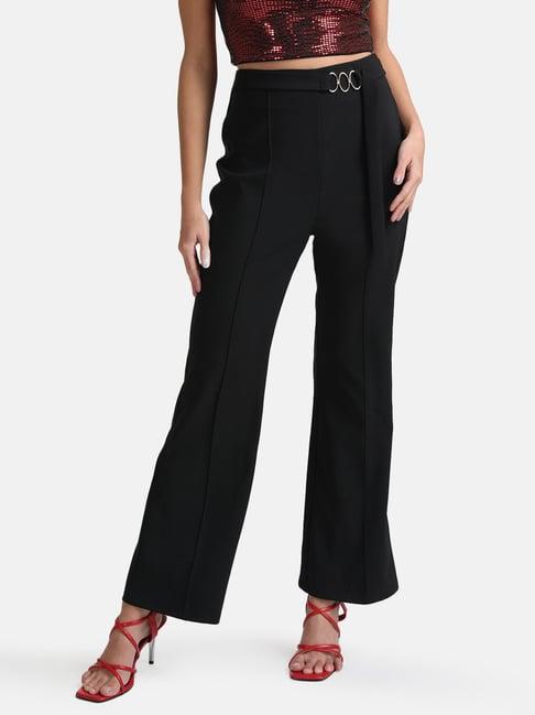 kazo flared trousers with  belt