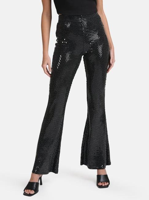 kazo stickon sequin flared pants