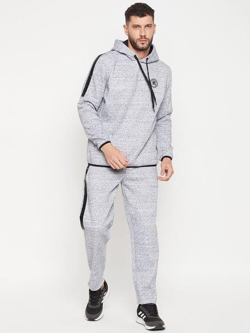 edrio grey regular fit tracksuits