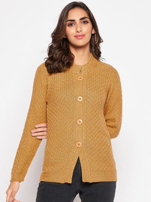 crozo by cantabil mustard cardigans