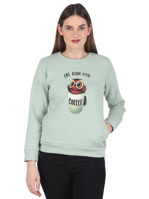 monte carlo green printed pullover