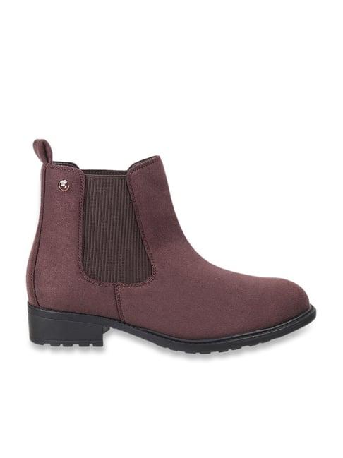 mochi women's brown chelsea boots