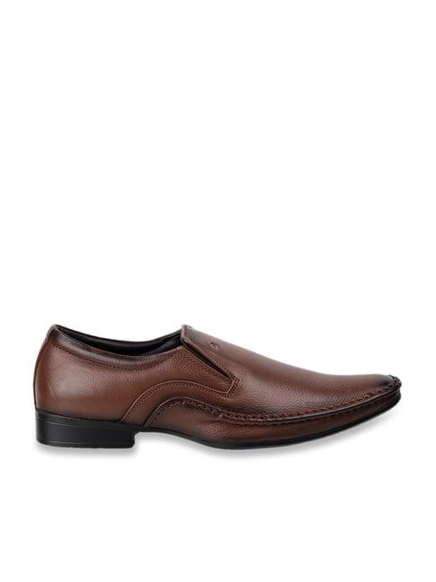 metro men's tan formal loafers