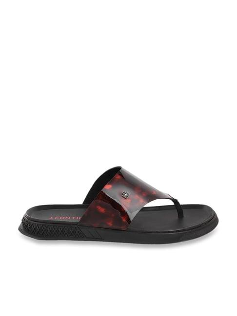 j. fontini by mochi men's wine thong sandals