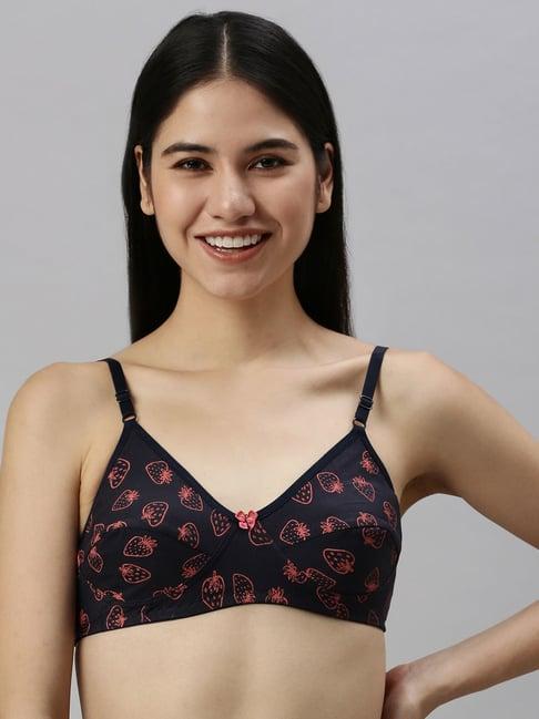 kryptic navy printed full coverage everyday bra