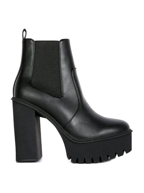 london rag women's black chelsea boots