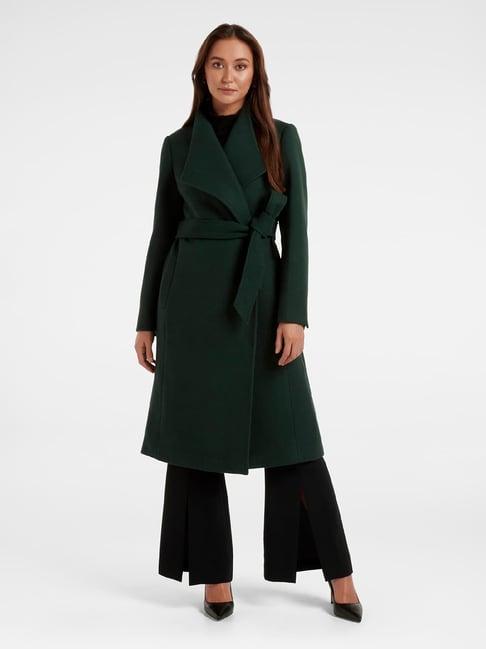 forever new dark green trench coat