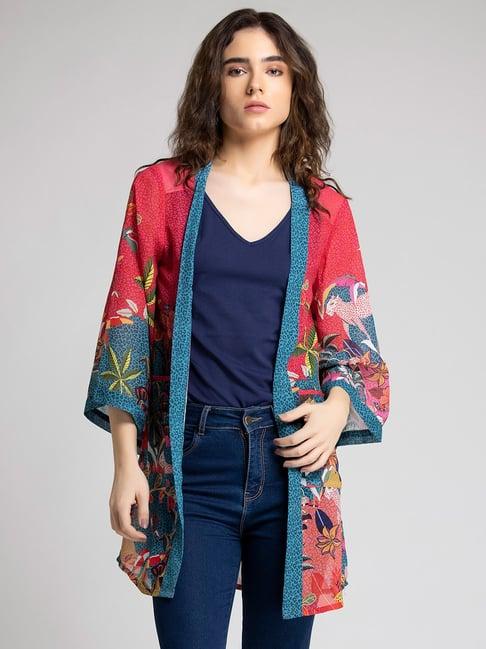 shaye multicolor floral print shrug