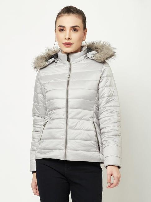 crimsoune club silver regular fit padded jacket