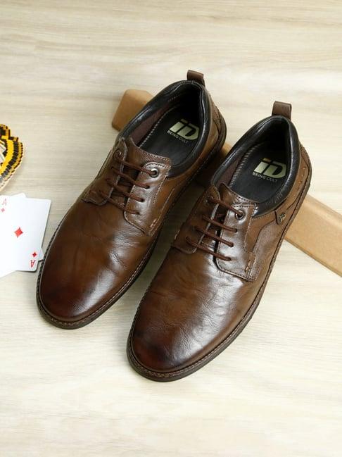 id men's brown derby shoes