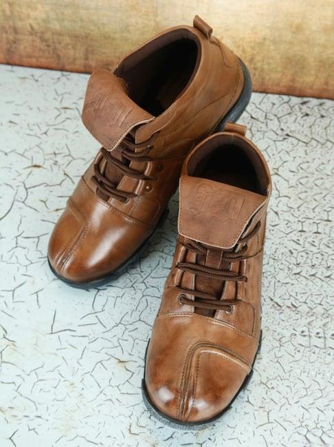 id men's brown casual boots