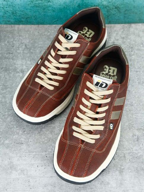 id men's brown casual sneakers