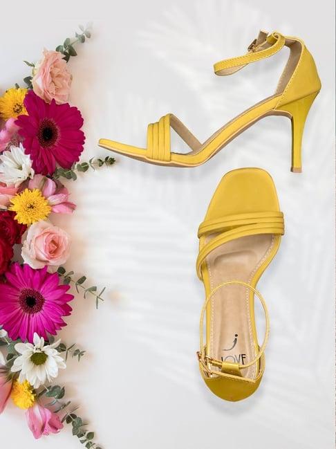 jove women's mustard ankle strap sandals