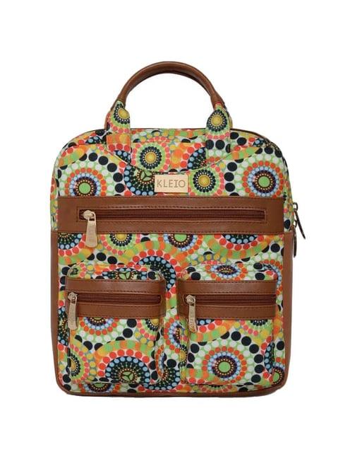 kleio canvas multicolor medium convertible backpack