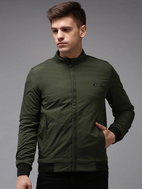 showoff olive regular fit jacket