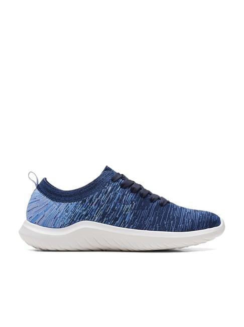 clarks women's navy running shoes