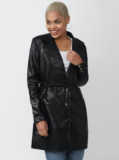 forever 21 black coat