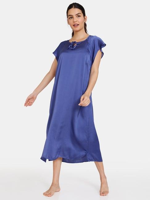 zivame blue night dress