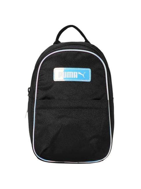 puma black polyester medium backpack