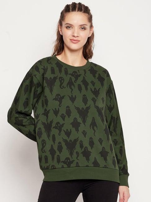 edrio green¿fleece printed sweatshirt