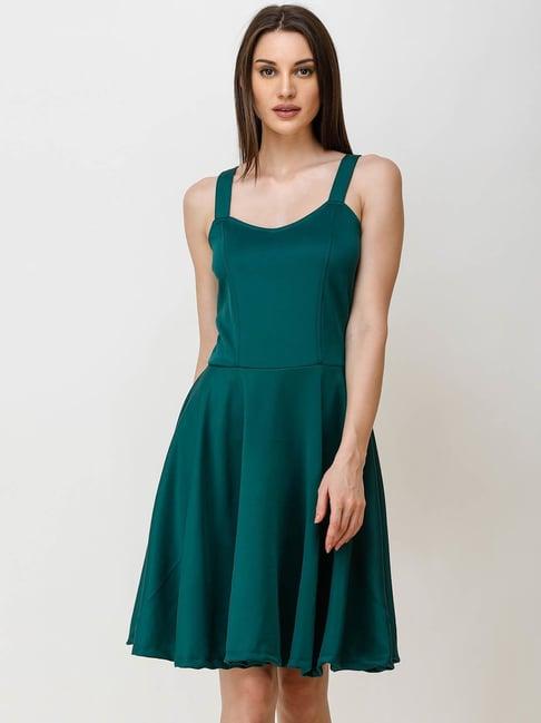 cation green a-line dress