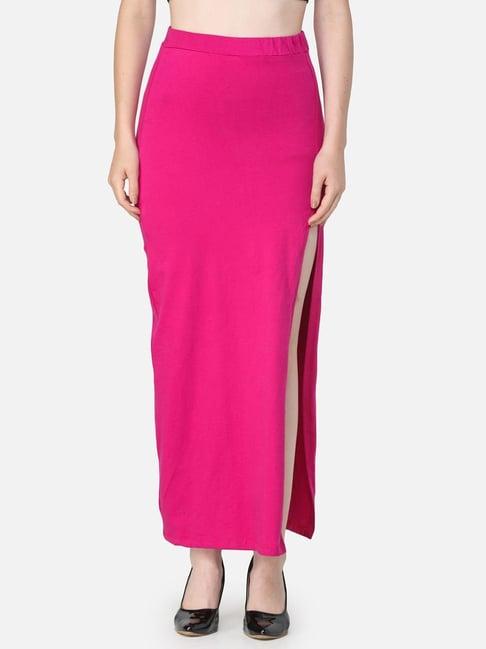 cation pink a-line skirt