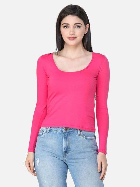 cation pink full sleeves top