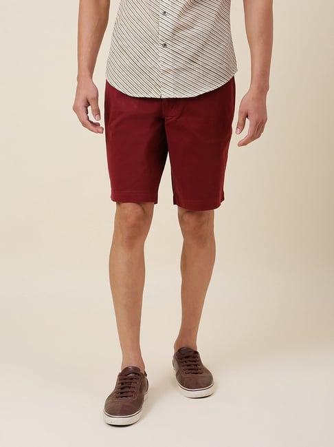 fabindia wine slim fit shorts