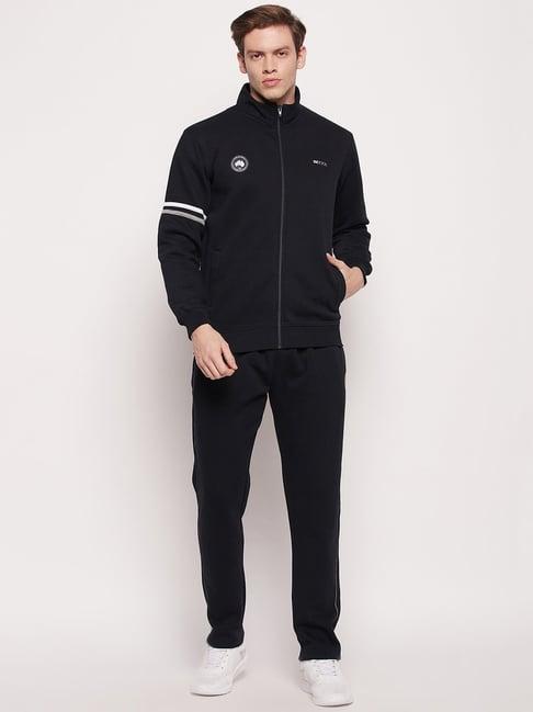 cantabil black regular fit tracksuit