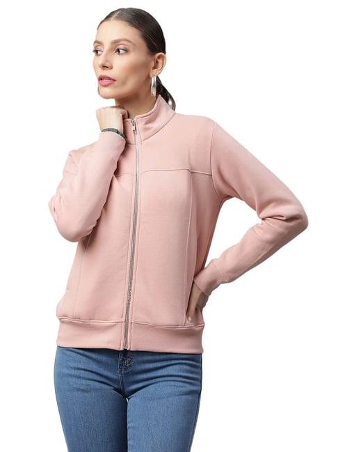 global republic dusty pink relaxed fit fleece sweatshirt