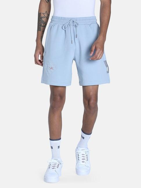 puma one8 virat kohli sky blue regular fit shorts