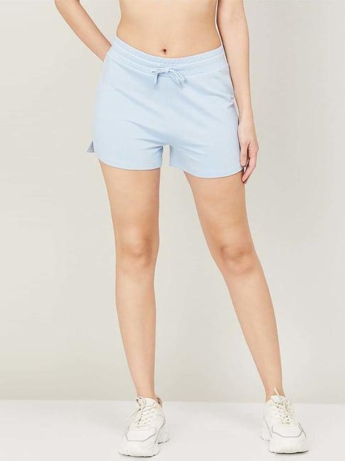 kappa blue mid rise shorts