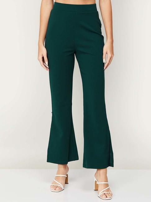 code by lifestyle green mid rise pants