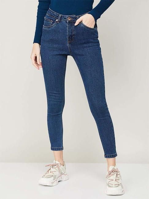 fame forever by lifestyle blue mid rise jeans