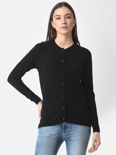 crimsoune club black cardigan