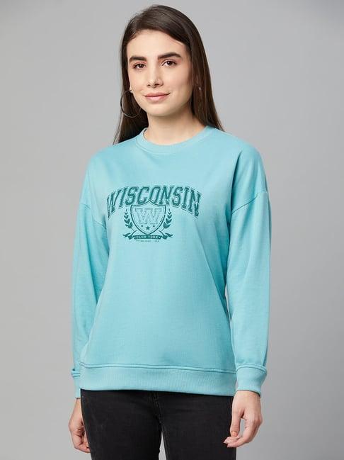 club york green graphic print sweatshirt