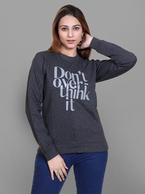 club york grey graphic print sweatshirt