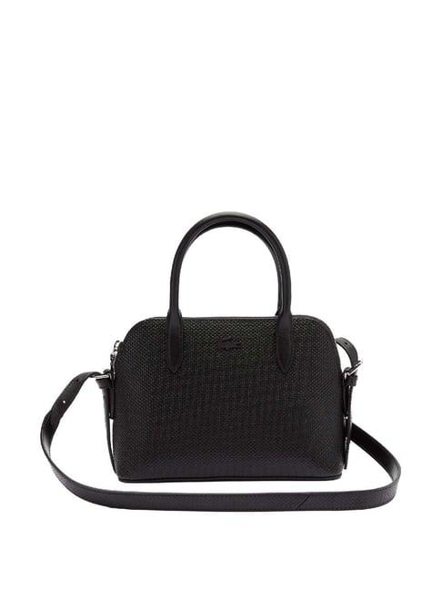 lacoste noir chantaco classics pique satchel