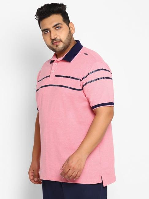 yuuki pink regular fit polo t-shirt