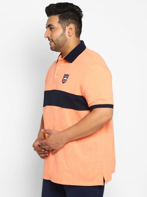 yuuki peach regular fit polo t-shirt