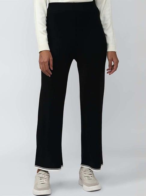 van heusen black mid rise pants