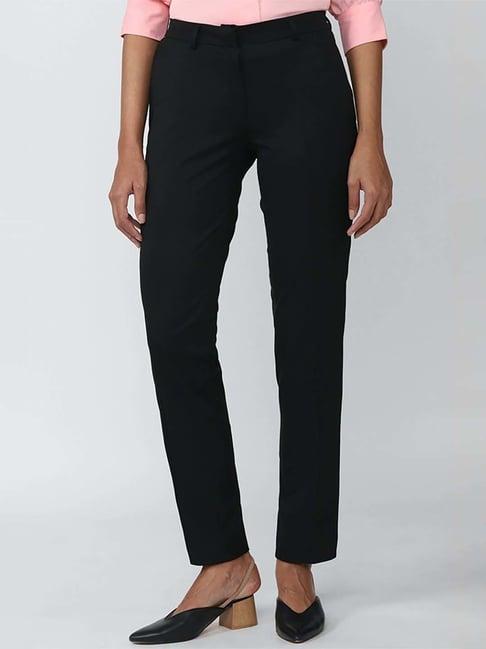 van heusen black mid rise pants