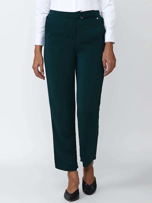 van heusen green mid rise pants