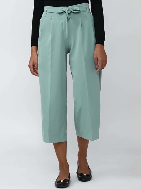 van heusen green mid rise pants