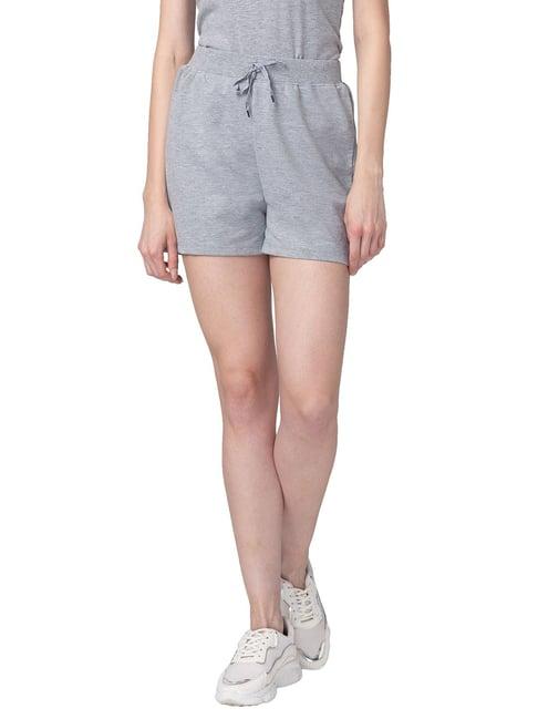 candyskin grey textured shorts