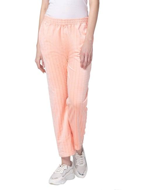 candyskin peach regular fit mid rise sweatpants